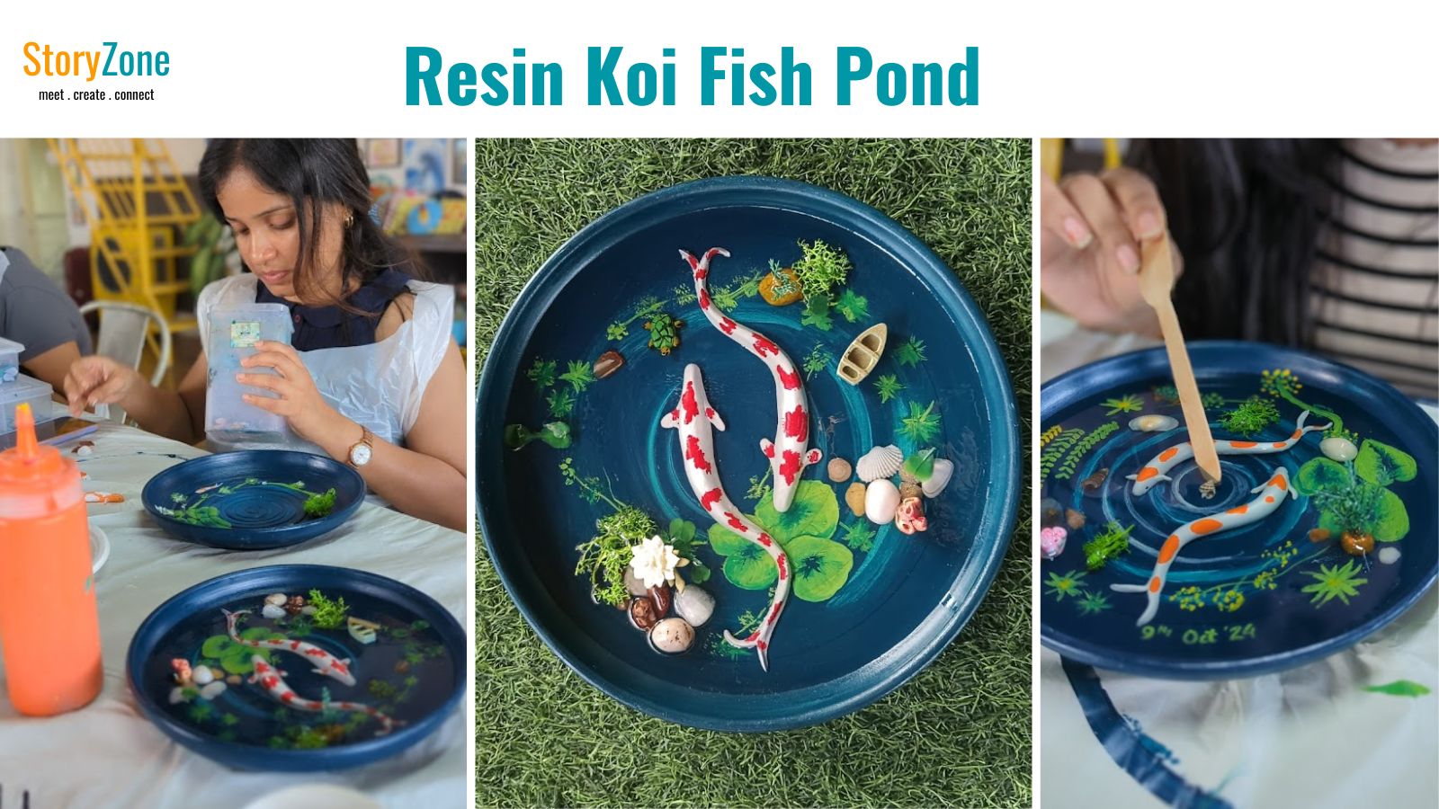 Resin Koi Fish Pond