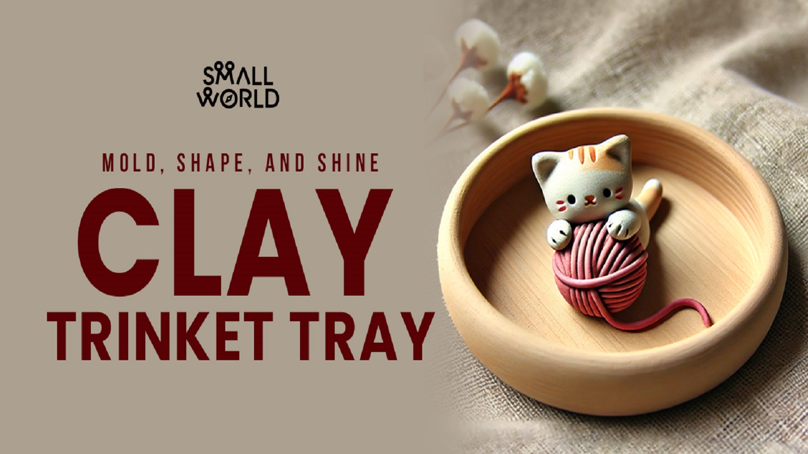 Clay trinket tray