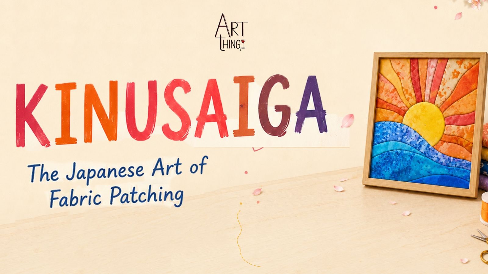 Kinusaiga - Japanese Art form of Painting with Fabric