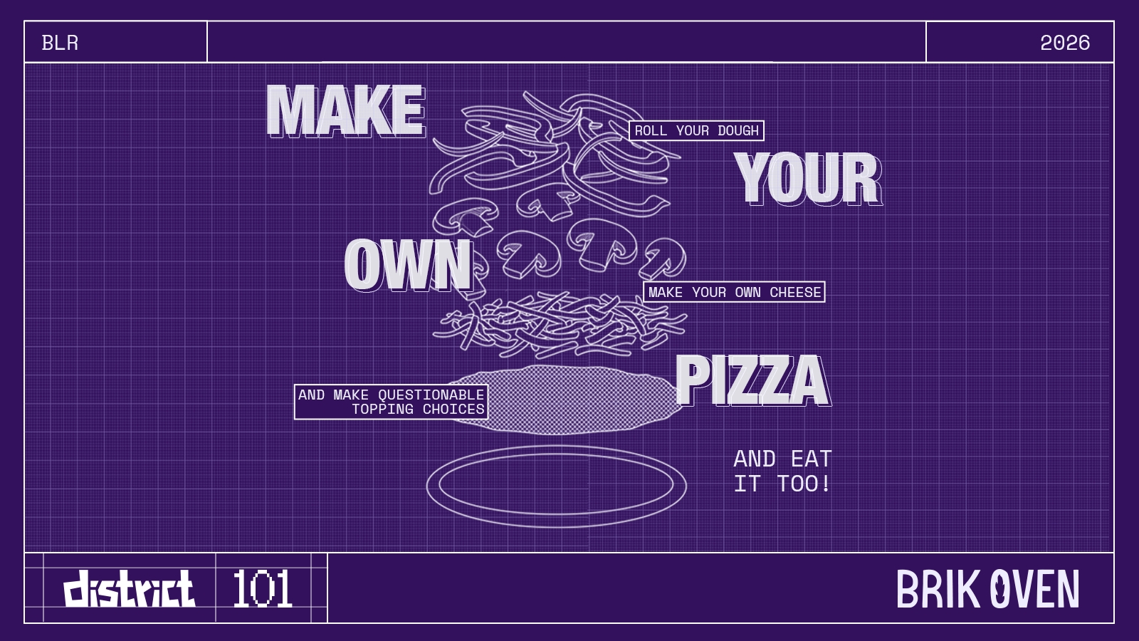 Make Your Own Pizza at Brik Oven | Koramangala